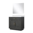thumbnail image 2 of Abbey 36" W Black Oak Single Vanity Cultured Marble Top and 34" Mirror, 2 of 5