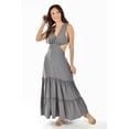 thumbnail image 1 of Vestido largo espalda descubierta Roman Fashion /Juvenil, 9105 (Gris) gris UNITALLA, 1 of 6