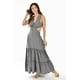 thumbnail image 1 of Vestido largo espalda descubierta Roman Fashion /Juvenil, 9105 (Gris) gris UNITALLA, 1 of 6