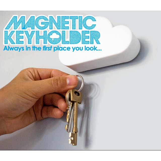 Cloud Shaped Key Holder Wall Mount Hanging Powerful