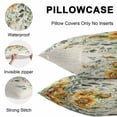 thumbnail image 5 of Throw Pillow Covers 18x18 Inch Set of 2, Sunflowers Waterproof Outdoor Pillow Covers, Spring Floral Eucalyptus Leaves Summer Botanical Decorative Cushion Pillowcases for Couch, Sofa, Bed, Patio, 5 of 9