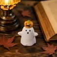 thumbnail image 6 of FufuCrick Halloween Decor, Pumpkin Figurine, Tabletop Ornament, Resin Pumpkin Character Accessory for Indoor Fall Seasonal Halloween Decorations, Orange, 6 of 9