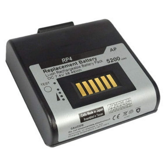 Replacement Battery for Honeywell (Datamax-O'neil) RP4 Receipt Printer. 5200mAh