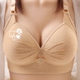 thumbnail image 2 of Bovxnpu Bras for Women, Womens Push Up Everyday Bras Seamless Wireless Supportive Bra Sports Bra, Woman's Printing Gathered Together Large Size Daily Bra Underwear No Rims, 2 of 9