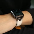 thumbnail image 2 of TECH CIRCLE for Apple Watch 42mm 44mm 45mm 49mm Leather Band Men Women, Vintage Genuine Wristband Replacement Strap for iWatch Ultra2 Ultra SE2 SE Series 9 8 7 6 5 4 3 2 1,Beige, 2 of 5