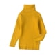 thumbnail image 1 of Suéter De Cuello Alto Para Niños Pequeños Suéter De Punto Para Bebés Suéter Suave Sólido Cálido Suéter De Ganchillo Amarillo Odeerbi LM103-772, 1 of 4
