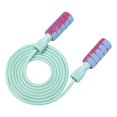 thumbnail image 2 of Cuerda de saltar con rodamiento de ejercicio, cuerdas de saltar deportivas para ejercicio para adultos que queman grasa, cuerda de saltar , Cable azul Azul con cable, 2 of 8