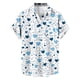 thumbnail image 4 of TaTaai Men's Valentine's Day Print Shirt, Short Sleeve Button Down Casual Blouse, Romantic Gift Top Gift, 4 of 5