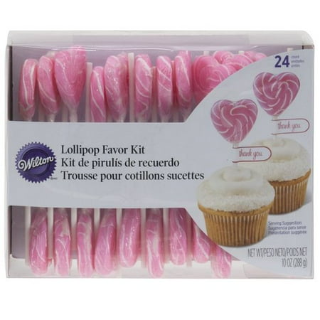 Wilton Pink Heart Shaped Lollipop Kit