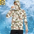 thumbnail image 5 of OGLCCG Men's Performance Fishing Hoodie Shirt with Face Mask UPF 50+ Sun Protection Long Sleeve Hiking Camo Hoodie Shirt with Neck Gaiter, 5 of 6