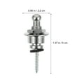 thumbnail image 5 of DINHEAROM Guitar Strap Button Electroplating Alloy 2Pcs 2In Prevent Slipping, 5 of 8