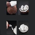 thumbnail image 2 of Coconut Meat Extractor Durable Wooden Handle Stainless Steel Coconut Opener Scraper Knife Kitchen Accessories, 2 of 7