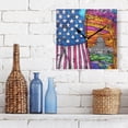 thumbnail image 4 of American Flag and White House Wall Clock Battery Operated Silent Non-Ticking Bedroom Office Kitchen Home School Decor 7.8"(Gold), 4 of 10