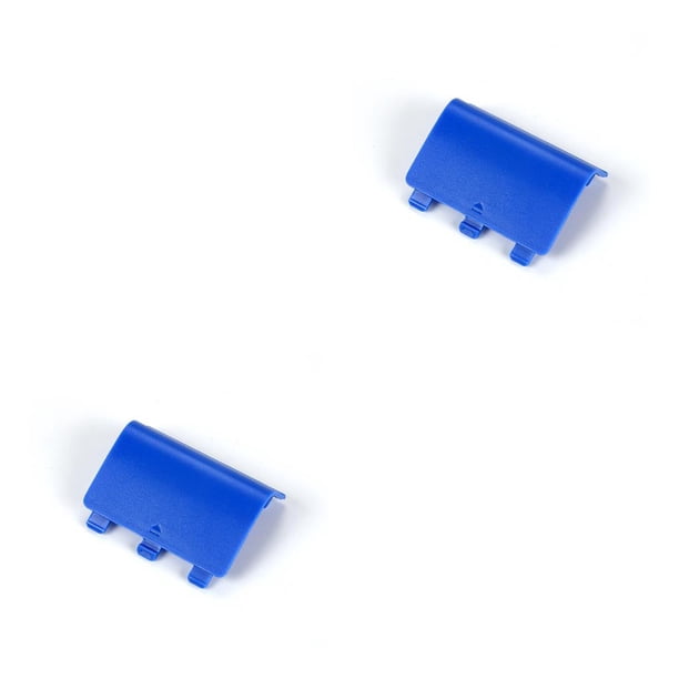 Injueey Cubierta de de Control inalámbrico, contenedor de baterías impermeable, tapa de plástico, botón ligero, accesorios de Azul 2piezas