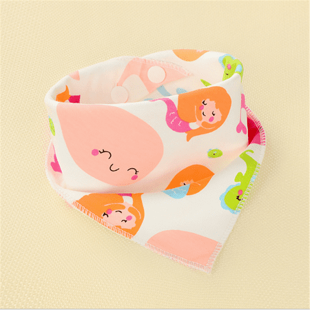 Spring hue Baby Unisex Feeding Head Scarf Towel Bib Bandana Saliva Triangle Dribble