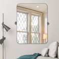 thumbnail image 2 of Arched Wall Mirror Arch Small Mirror Round Corner Mirror 36"x24",Sliver, 2 of 5