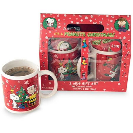 snoopy peanuts mug gift set walmart com peanuts christmas mug