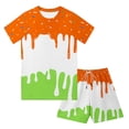 thumbnail image 2 of Toddler Boys Girls 2 Piece Outfits Short Sleeve Kids Ice Cream Print T-Shirt and Shorts Set Summer Cool Clothes Sets Cute Cartoon Vacation Clothing Cute Outfits, 2 of 4