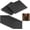 Black, variant on 16 Pieces Self-Adhesive Door Corner Seals Weather Stripping Draft Stopper Door Frame Corner Foam Protection Isolation of Noise (White)