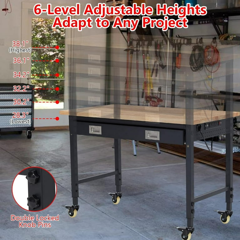 wa_11_campDEVISE WORKS BENCH カスタムパーツ Modular Drawer 1-Pedestal Workbench - 72 x 30