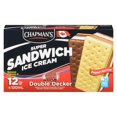 thumbnail image 1 of Chapman's Super Sandwich Double Decker Ice Cream in a Box, 12 x 120mL, 1 of 11
