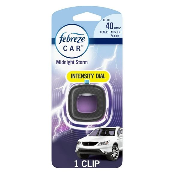 Febreze Car Air Freshener Vent Clip, Midnight Storm