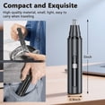 thumbnail image 6 of Nose Hair Trimmer for Men Rechargeable, Electric Nose and Ear Hair Trimmer, Professional Nose Clipper, LED Display, Waterproof, Portable Travel Size, Painless, Black, 6 of 8