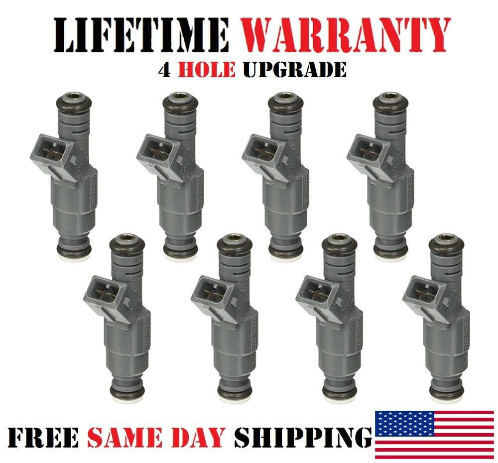 AAP Set of 8 Re-Manufactured Bosch Fuel Injectors for 1999 2000 2001 2002 2003 BMW 540i 4.4L 0280155823 