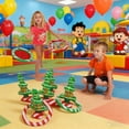 thumbnail image 4 of Inflatable Christmas Tree Toss Game For Kids And Family Holiday Party Indoor Outdoor Activity Festive Toy With Ring Set Pvc Material Fun Competition, 4 of 6