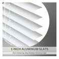 thumbnail image 4 of Cordless 1" Aluminum Mini Blind 46.5" Wide x 36" Long, White, Room Darkening Metal Indoor Window Blinds for Home and Office 46.5"W x 36"H, 4 of 6
