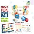 thumbnail image 2 of BallsFHK Marbles pipeline track building blocks puzzle assembly children's ball slide toys, 2 of 3