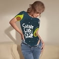 thumbnail image 5 of Gaeub Avocado In Space1 Women'S Short Sleeve One Piece Swimsuit Sexy High-Waisted Bodysuit For Swimming, Beach, Sports - X-Large, 5 of 9