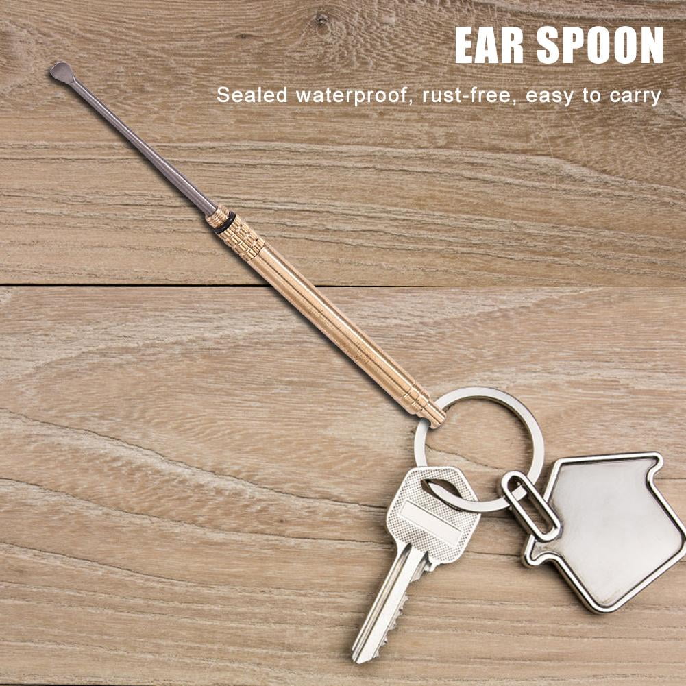 Portable Titanium Alloy Ear Spoon Travel Rust-Resistance Outdoor Tools