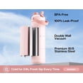 thumbnail image 2 of Botella de agua aislante POWCAN 770 ml con pajita y tapa con boquilla, 2 of 8