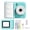 Blue Camera + 10 Rolls of Camera Film, variant on Portable Instant Photo Printer with 1080P HD, Built-in Screen for Smartphones Tablets Cameras, DIY Printing with Filters & Effects, Gift for Birthdays Christmas New Year