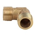 thumbnail image 3 of Right Angle Pipe Joint Brass Pump Check Valve Connection Elbow Air Compressor Fittings G3/8, 3 of 5
