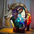 thumbnail image 1 of 3d Vintage Animal Table Lamp, Resin Stacked Night Light, Bohemian Resin Animal Table, 1 of 1