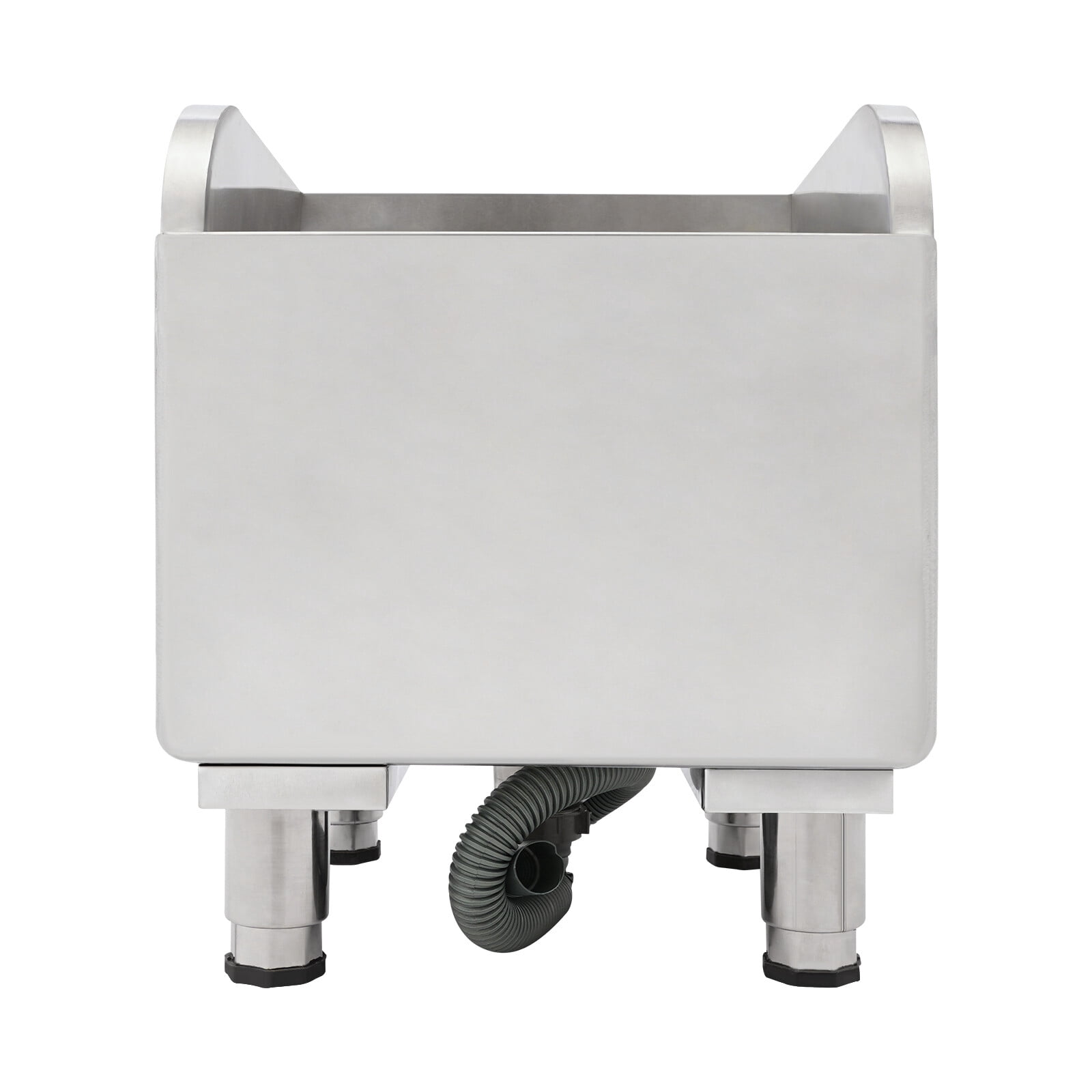 Stainless Steel Mop Sink, 45x41x50cm Utility Sink Laundry Tub with 10cm Legs, Freestanding Large Drain Basin for Cleaning