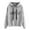 Grey, variant on Long Sweatshirt Jacket Pocket Sweatshirt Space Hoodies for Women Womens Long Hoodie French Jacket Women Women's Casual Printed Long-sleeved Hooded Sweater Gray L