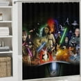 thumbnail image 5 of 4 Piece Shower Curtain Set with Rugs Darth Vader Shower Curtain Bathroom Sets Decor Waterproof, 5 of 8