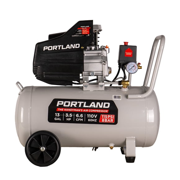 Compresor De Aire Eléctrico 50 Litros 3.5 Hp 115psi Horizontal 110v/60hz