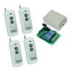 thumbnail image 3 of Módulo de relé de control remoto de relé inalámbrico DC 12V 433mhz 2 transmisor receptor Talla4 Zulema Controlador de recepción inalámbrico, 3 of 6