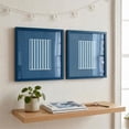 thumbnail image 2 of Urban Shop 12 x 12 Blue Wood Picture Frames, 2-Pack, Displays 6 x 8 Photo with Mat, 2 of 10