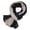 Black, variant on Xinwanna Ladies Shawl Scarf Color-Blocking Pleated Design Versatile Scarf Autumn Winter Outdoors Commuting Long Scarf (Black)