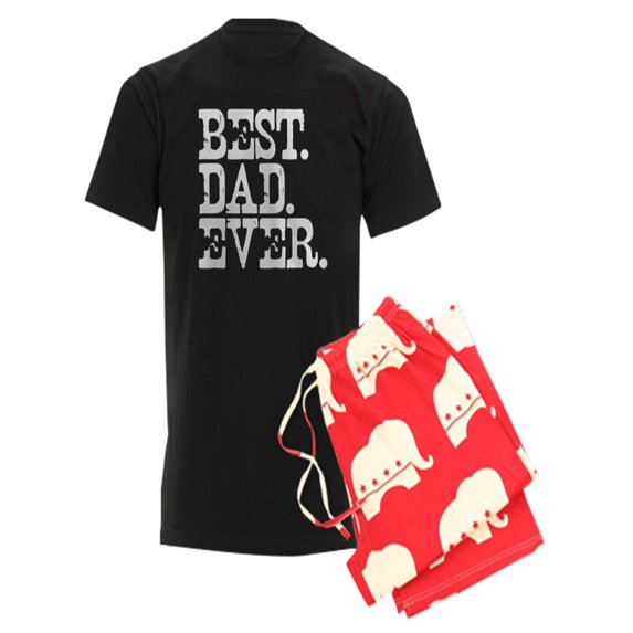 CafePress - Best Dad Ever - Men's Dark Pajamas