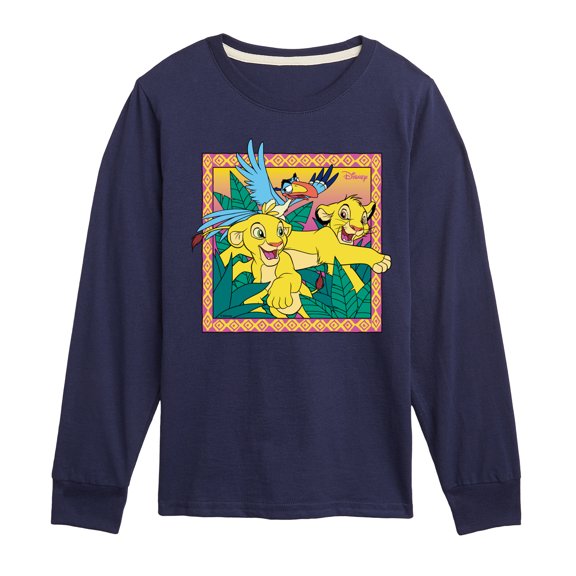 Disney - The Lion King - Simba Nala Zazu - Toddler & Youth Long Sleeve Graphic T-Shirt