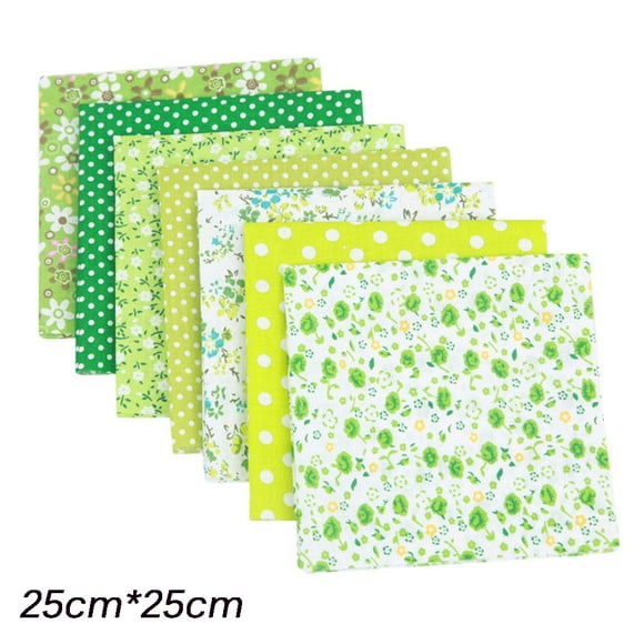 TIMIFIS Home Decor 7PCS Cotton Craft Fabric Bundle Patchwork Squares Quilting Sewing Patchwork DIY Boho Decor - Fall