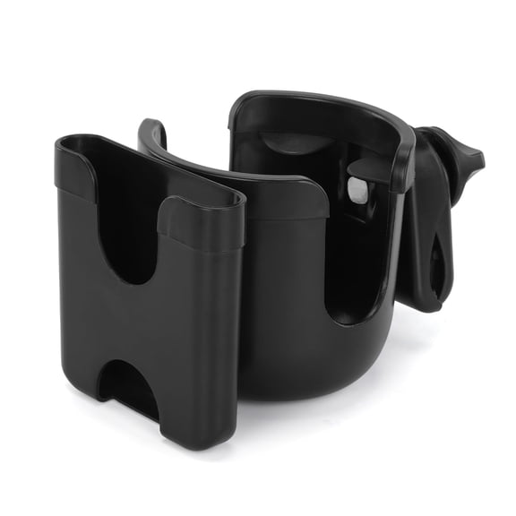 2-in-1 Cup Holder with Phone Mount for Mobility Scooter & Wheelchair, 360° Rotatable, Fits 0.8–2 in Bars, Secure Grip for Drinks & Smartphones