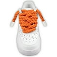 thumbnail image 2 of Endoto Thick Rope Shoe Laces for Air Force 1, Chunky Twisted Round Cotton Shoelaces with DIY Custom Accessories for AF Sneaker Shoes(Color:Orange,Size:10MM), 2 of 7