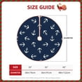 thumbnail image 4 of Kll Nautical Themed Simple Anchors Christmas Tree Skirt 48",Party Decorations Farmhouse For Christmas Decorations Holiday Party, 4 of 8